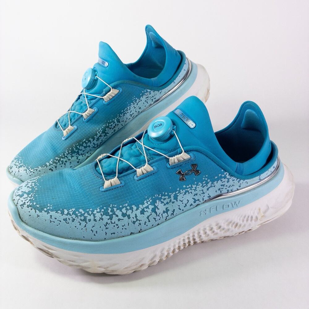 Under Armour Mens Sz 13 SlipSpeed Boa Mega Ripstop All American -Capri Sky Blue